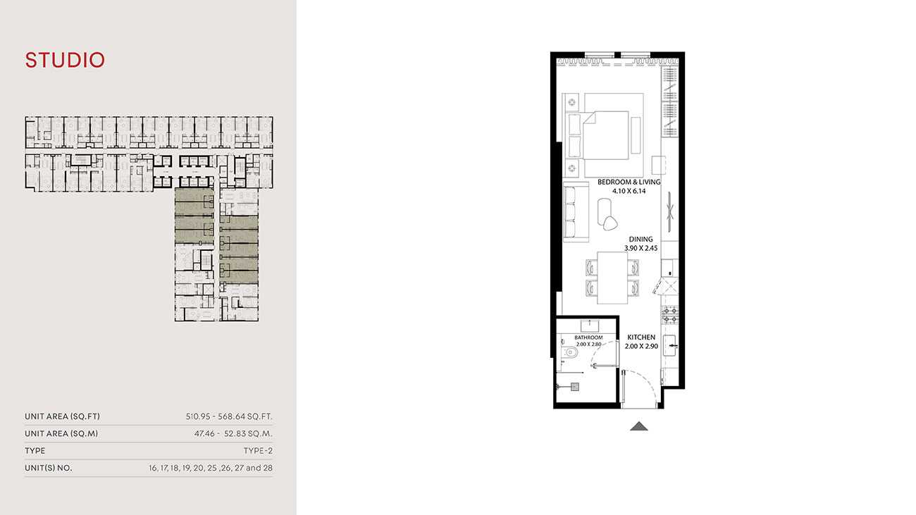 Type 2, Unit 16,17,18,19,20,25,26,27 & 28